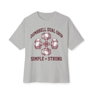 Dumbbell Dual Grip Tee — Simple & Strong Fitness Shirt