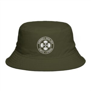 Vintage Gym Logo Bucket Hat — 'Cumberland Oval Club' Patch